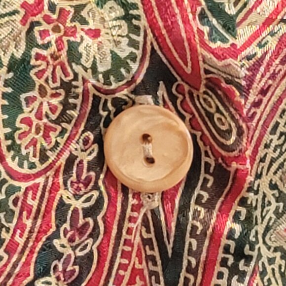 Victoria's Secret 90's Intimates Sleep Lounge Night Shirt Paisley Satin Size Sm - Picture 9 of 12